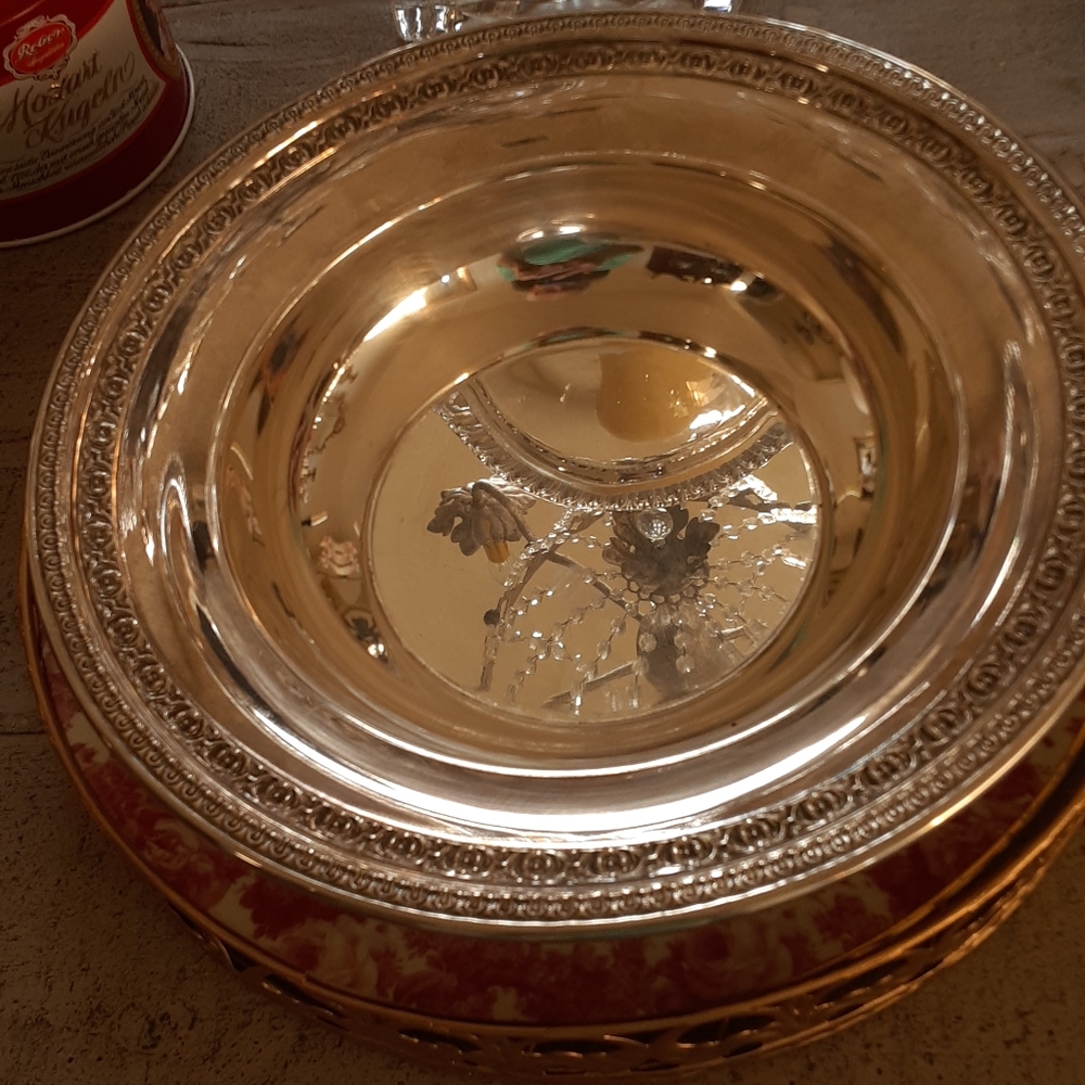 REED & Barton World's Finest SILVERPLATE 10" Serving Bowl #1203